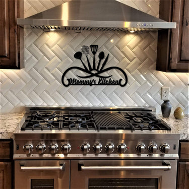 Personalized Kitchen Sign | Grandma's Kitchen | Mom's Kitchen | Metal Wall Art | Christmas Gift for Women, Grandma, Mom, Sister, Wife, Dad